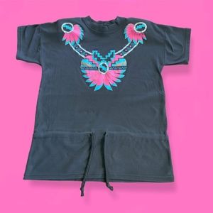 80s Western Native American Shirt Dress